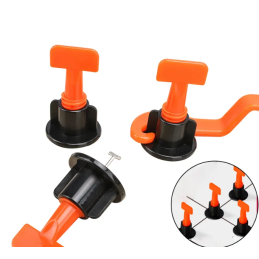 Klipsy uchwyty do poziomowania płytek 45 SZT + klucz