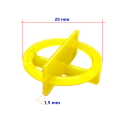 Krzyżyki dystansowe do płytek glazury z uchwytem - 1,5 mm - 100 szt