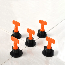 Klipsy uchwyty do poziomowania płytek - do fugi 1 mm - 50 SZT + klucz