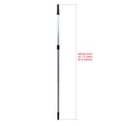 Kij przedłużka 1,5 m - 3 m - aluminium