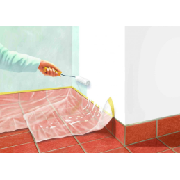 Folia malarska ochronna budowlana 4x5 GRUBA waga 0,670 kg