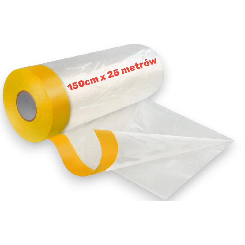 Folia malarska z taśmą SPEED MASK 150cm/25m ANTYCHLAP