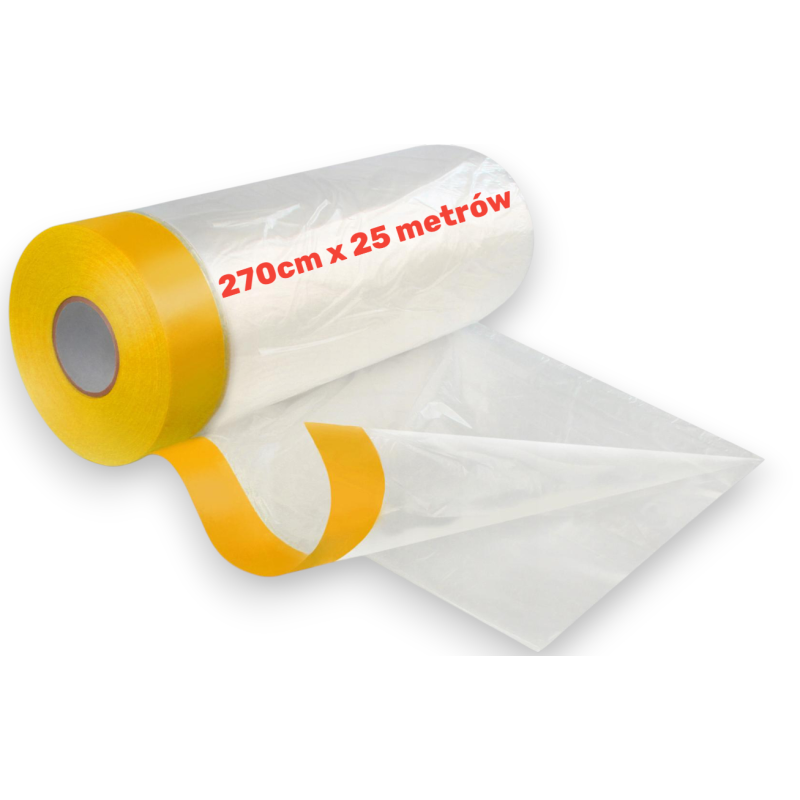 Folia malarska z taśmą SPEED MASK 270cm/25m ANTYCHLAP