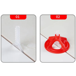 Uchwyt do systemu poziomowania 1 mm płytek glazury  - 100 szt